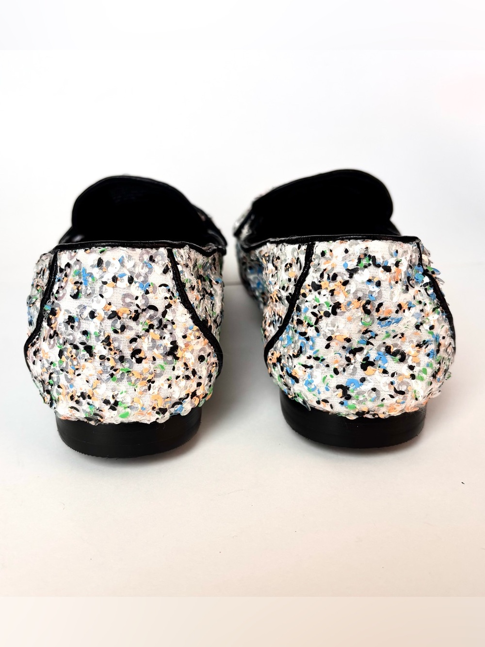 Tory Burch Minnie Ballet Sequined Loafers Flats New - Picture 5 of 7